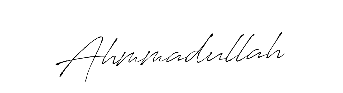 Design your own signature with our free online signature maker. With this signature software, you can create a handwritten (Antro_Vectra) signature for name Ahmmadullah. Ahmmadullah signature style 6 images and pictures png