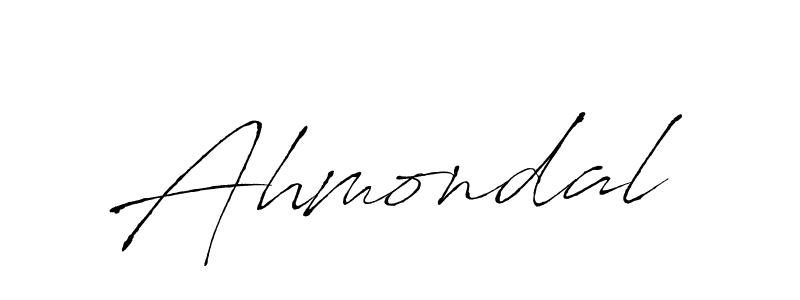 Also we have Ahmondal name is the best signature style. Create professional handwritten signature collection using Antro_Vectra autograph style. Ahmondal signature style 6 images and pictures png