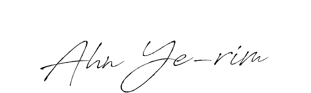 Also we have Ahn Ye-rim name is the best signature style. Create professional handwritten signature collection using Antro_Vectra autograph style. Ahn Ye-rim signature style 6 images and pictures png