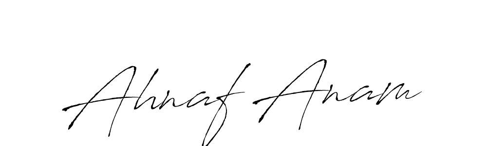 Make a beautiful signature design for name Ahnaf Anam. With this signature (Antro_Vectra) style, you can create a handwritten signature for free. Ahnaf Anam signature style 6 images and pictures png