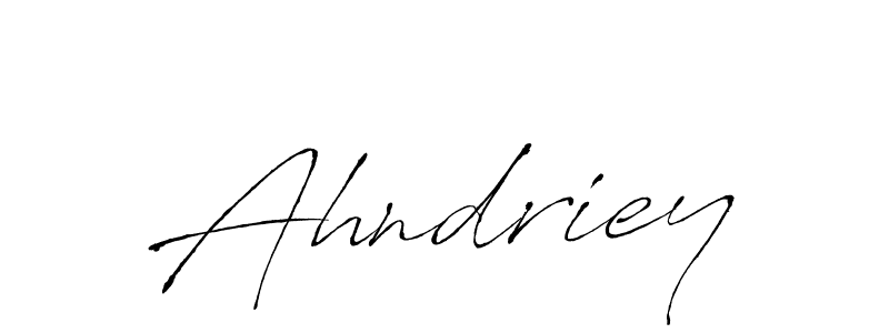 How to make Ahndriey signature? Antro_Vectra is a professional autograph style. Create handwritten signature for Ahndriey name. Ahndriey signature style 6 images and pictures png
