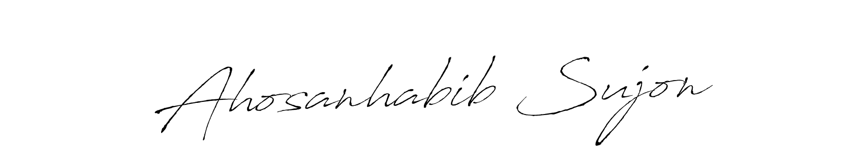 Similarly Antro_Vectra is the best handwritten signature design. Signature creator online .You can use it as an online autograph creator for name Ahosanhabib Sujon. Ahosanhabib Sujon signature style 6 images and pictures png