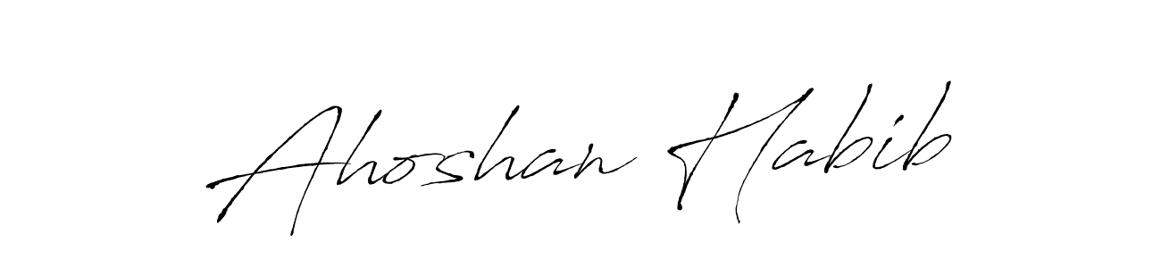 You should practise on your own different ways (Antro_Vectra) to write your name (Ahoshan Habib) in signature. don't let someone else do it for you. Ahoshan Habib signature style 6 images and pictures png