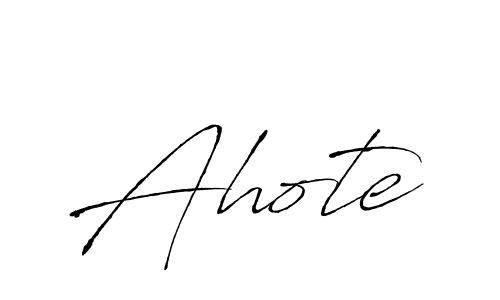 Use a signature maker to create a handwritten signature online. With this signature software, you can design (Antro_Vectra) your own signature for name Ahote. Ahote signature style 6 images and pictures png