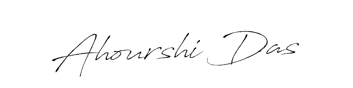 Make a beautiful signature design for name Ahourshi Das. With this signature (Antro_Vectra) style, you can create a handwritten signature for free. Ahourshi Das signature style 6 images and pictures png