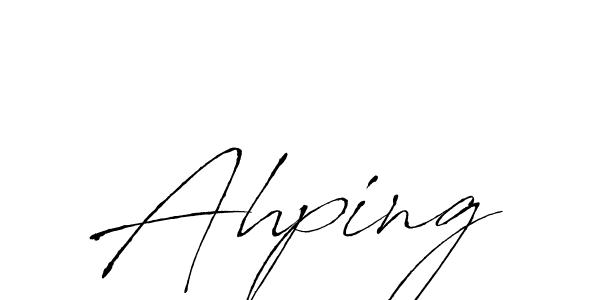 This is the best signature style for the Ahping name. Also you like these signature font (Antro_Vectra). Mix name signature. Ahping signature style 6 images and pictures png