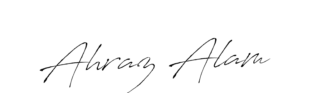 Design your own signature with our free online signature maker. With this signature software, you can create a handwritten (Antro_Vectra) signature for name Ahraz Alam. Ahraz Alam signature style 6 images and pictures png