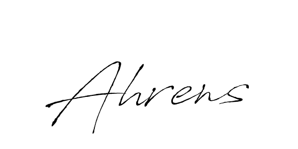 How to make Ahrens name signature. Use Antro_Vectra style for creating short signs online. This is the latest handwritten sign. Ahrens signature style 6 images and pictures png