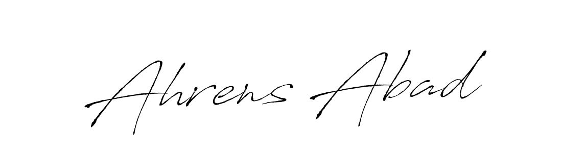 Create a beautiful signature design for name Ahrens Abad. With this signature (Antro_Vectra) fonts, you can make a handwritten signature for free. Ahrens Abad signature style 6 images and pictures png