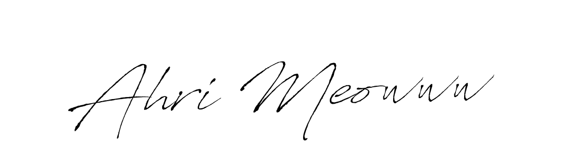 Similarly Antro_Vectra is the best handwritten signature design. Signature creator online .You can use it as an online autograph creator for name Ahri Meowww. Ahri Meowww signature style 6 images and pictures png