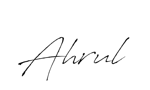 How to make Ahrul signature? Antro_Vectra is a professional autograph style. Create handwritten signature for Ahrul name. Ahrul signature style 6 images and pictures png