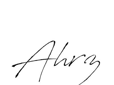 Ahrz stylish signature style. Best Handwritten Sign (Antro_Vectra) for my name. Handwritten Signature Collection Ideas for my name Ahrz. Ahrz signature style 6 images and pictures png
