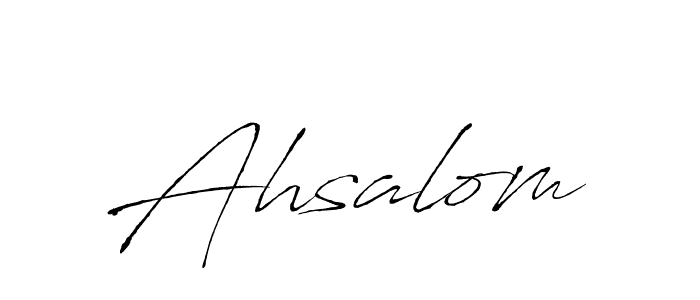 Make a beautiful signature design for name Ahsalom. With this signature (Antro_Vectra) style, you can create a handwritten signature for free. Ahsalom signature style 6 images and pictures png