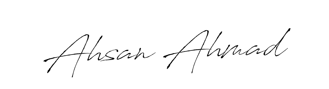 This is the best signature style for the Ahsan Ahmad name. Also you like these signature font (Antro_Vectra). Mix name signature. Ahsan Ahmad signature style 6 images and pictures png