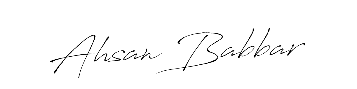 Use a signature maker to create a handwritten signature online. With this signature software, you can design (Antro_Vectra) your own signature for name Ahsan Babbar. Ahsan Babbar signature style 6 images and pictures png