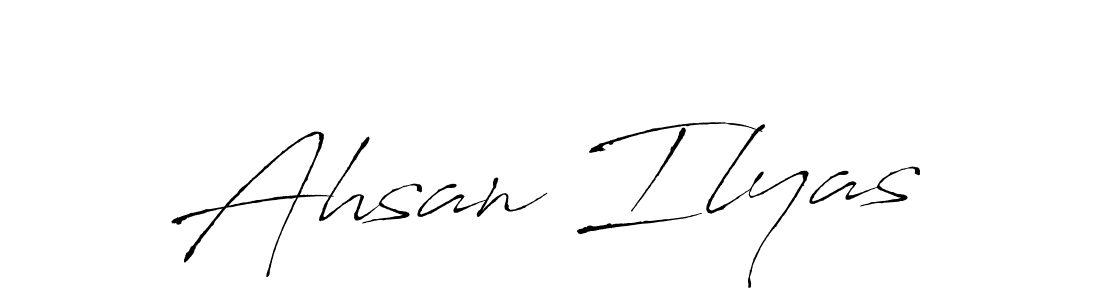 Use a signature maker to create a handwritten signature online. With this signature software, you can design (Antro_Vectra) your own signature for name Ahsan Ilyas. Ahsan Ilyas signature style 6 images and pictures png
