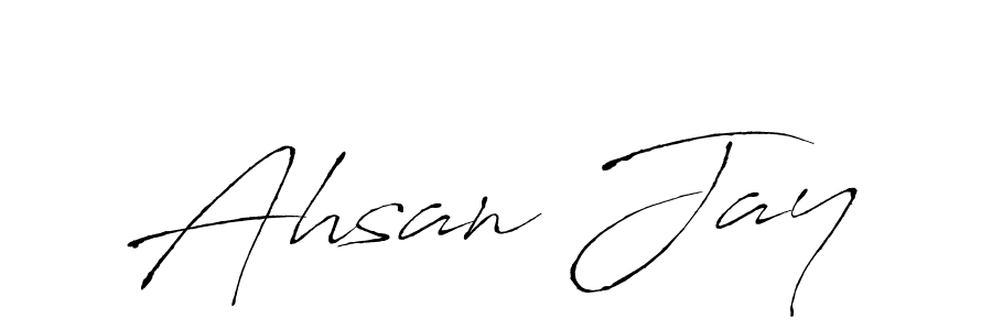 You should practise on your own different ways (Antro_Vectra) to write your name (Ahsan Jay) in signature. don't let someone else do it for you. Ahsan Jay signature style 6 images and pictures png