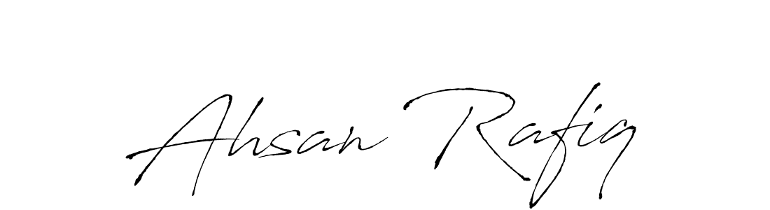 Create a beautiful signature design for name Ahsan Rafiq. With this signature (Antro_Vectra) fonts, you can make a handwritten signature for free. Ahsan Rafiq signature style 6 images and pictures png