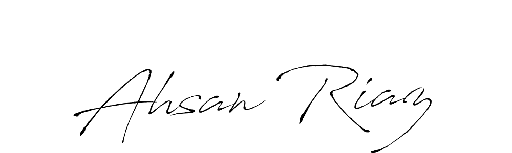 The best way (Antro_Vectra) to make a short signature is to pick only two or three words in your name. The name Ahsan Riaz include a total of six letters. For converting this name. Ahsan Riaz signature style 6 images and pictures png