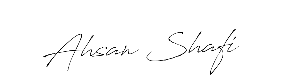 Ahsan Shafi stylish signature style. Best Handwritten Sign (Antro_Vectra) for my name. Handwritten Signature Collection Ideas for my name Ahsan Shafi. Ahsan Shafi signature style 6 images and pictures png