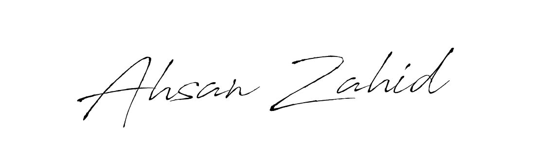 Also You can easily find your signature by using the search form. We will create Ahsan Zahid name handwritten signature images for you free of cost using Antro_Vectra sign style. Ahsan Zahid signature style 6 images and pictures png