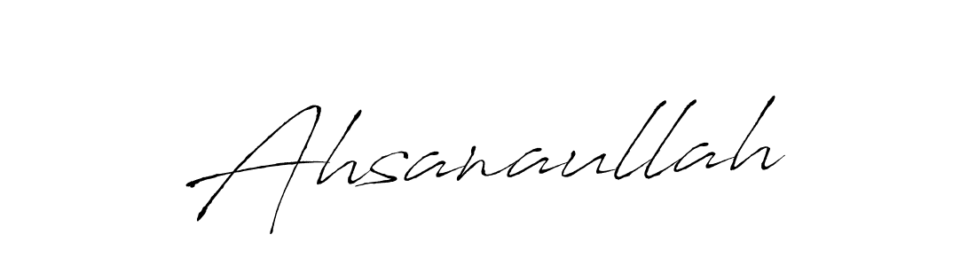 Make a beautiful signature design for name Ahsanaullah. With this signature (Antro_Vectra) style, you can create a handwritten signature for free. Ahsanaullah signature style 6 images and pictures png