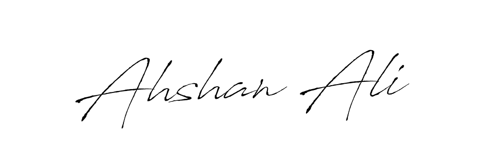 How to make Ahshan Ali signature? Antro_Vectra is a professional autograph style. Create handwritten signature for Ahshan Ali name. Ahshan Ali signature style 6 images and pictures png