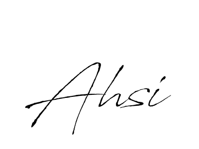 Create a beautiful signature design for name Ahsi. With this signature (Antro_Vectra) fonts, you can make a handwritten signature for free. Ahsi signature style 6 images and pictures png