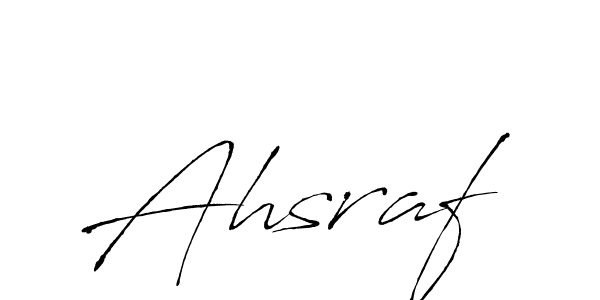 Use a signature maker to create a handwritten signature online. With this signature software, you can design (Antro_Vectra) your own signature for name Ahsraf. Ahsraf signature style 6 images and pictures png