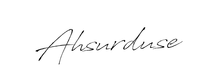 Create a beautiful signature design for name Ahsurduse. With this signature (Antro_Vectra) fonts, you can make a handwritten signature for free. Ahsurduse signature style 6 images and pictures png