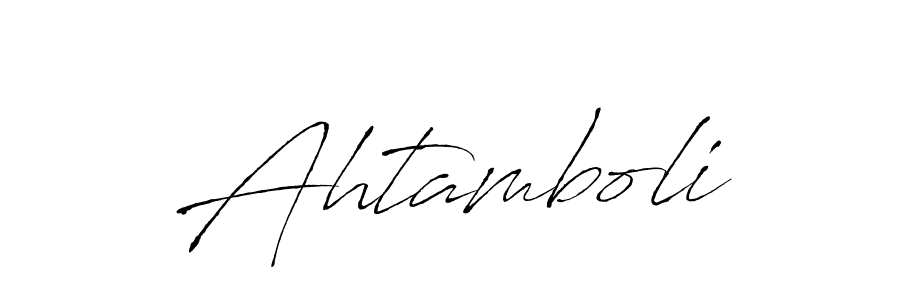 Make a beautiful signature design for name Ahtamboli. Use this online signature maker to create a handwritten signature for free. Ahtamboli signature style 6 images and pictures png