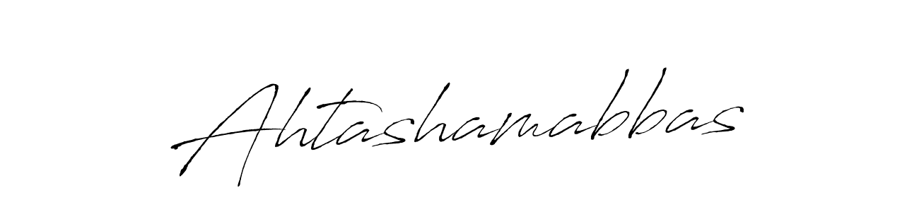 Create a beautiful signature design for name Ahtashamabbas. With this signature (Antro_Vectra) fonts, you can make a handwritten signature for free. Ahtashamabbas signature style 6 images and pictures png