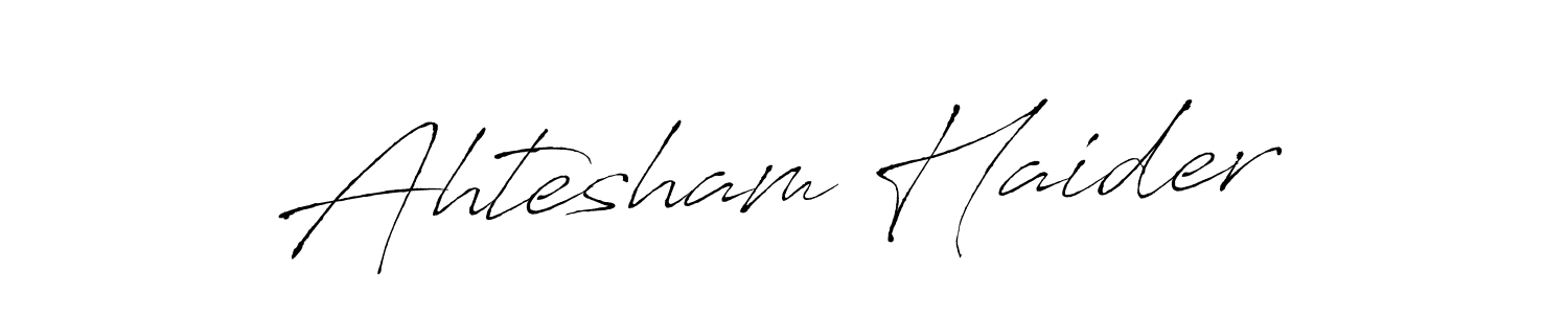 This is the best signature style for the Ahtesham Haider name. Also you like these signature font (Antro_Vectra). Mix name signature. Ahtesham Haider signature style 6 images and pictures png