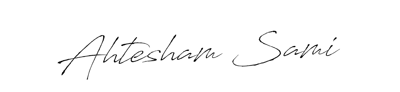 Similarly Antro_Vectra is the best handwritten signature design. Signature creator online .You can use it as an online autograph creator for name Ahtesham Sami. Ahtesham Sami signature style 6 images and pictures png