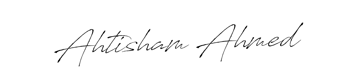 How to make Ahtisham Ahmed signature? Antro_Vectra is a professional autograph style. Create handwritten signature for Ahtisham Ahmed name. Ahtisham Ahmed signature style 6 images and pictures png