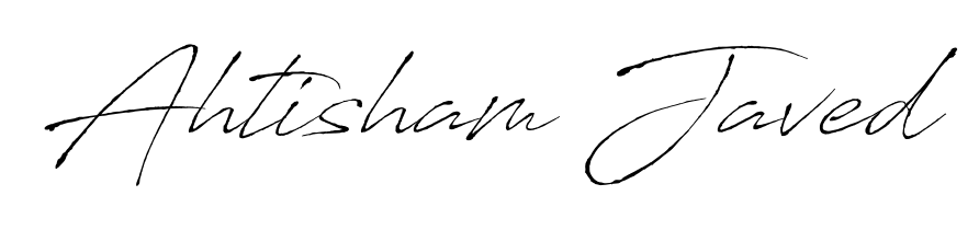 Download transparent PNG signature for name Ahtisham Javed styled with Antro_Vectra font. Ready to paste directly into PDF and Word agreements. Ahtisham Javed signature style 6 images and pictures png