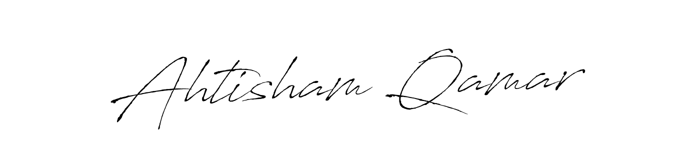 Also we have Ahtisham Qamar name is the best signature style. Create professional handwritten signature collection using Antro_Vectra autograph style. Ahtisham Qamar signature style 6 images and pictures png