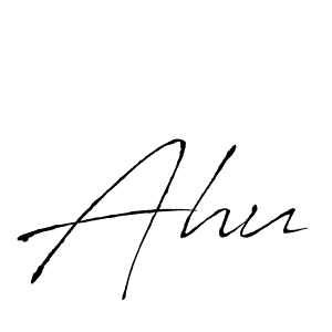 Similarly Antro_Vectra is the best handwritten signature design. Signature creator online .You can use it as an online autograph creator for name Ahu. Ahu signature style 6 images and pictures png