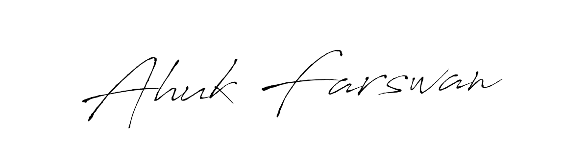 Antro_Vectra is a professional signature style that is perfect for those who want to add a touch of class to their signature. It is also a great choice for those who want to make their signature more unique. Get Ahuk Farswan name to fancy signature for free. Ahuk Farswan signature style 6 images and pictures png