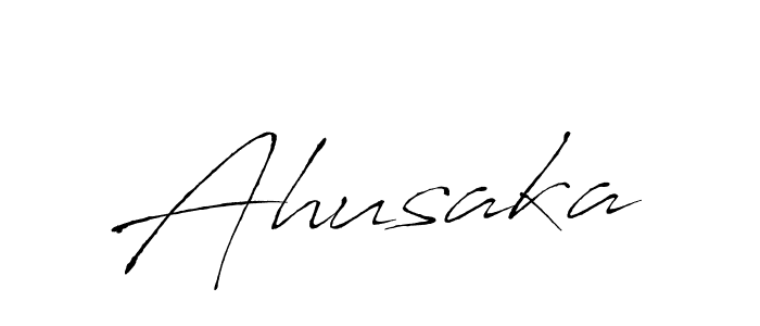 How to make Ahusaka name signature. Use Antro_Vectra style for creating short signs online. This is the latest handwritten sign. Ahusaka signature style 6 images and pictures png