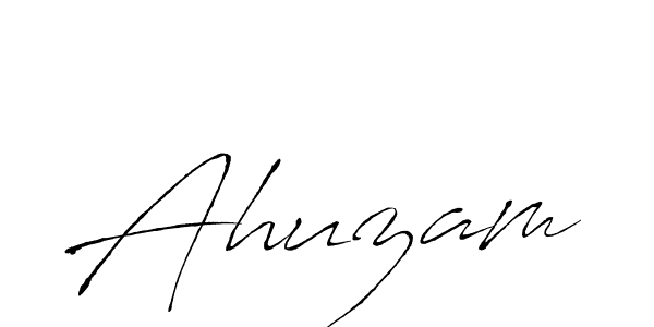 Design your own signature with our free online signature maker. With this signature software, you can create a handwritten (Antro_Vectra) signature for name Ahuzam. Ahuzam signature style 6 images and pictures png