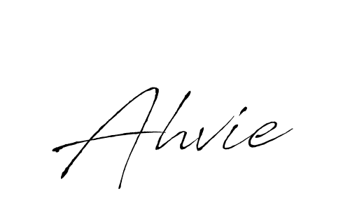 Design your own signature with our free online signature maker. With this signature software, you can create a handwritten (Antro_Vectra) signature for name Ahvie. Ahvie signature style 6 images and pictures png