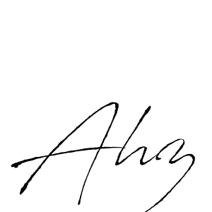 How to make Ahz signature? Antro_Vectra is a professional autograph style. Create handwritten signature for Ahz name. Ahz signature style 6 images and pictures png