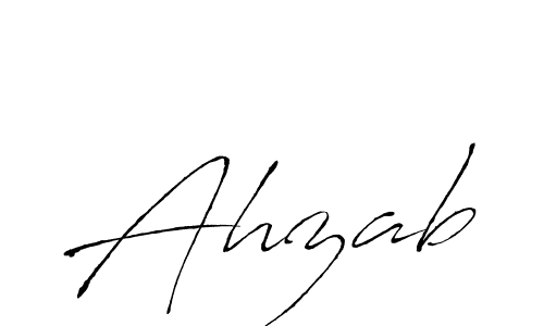 The best way (Antro_Vectra) to make a short signature is to pick only two or three words in your name. The name Ahzab include a total of six letters. For converting this name. Ahzab signature style 6 images and pictures png