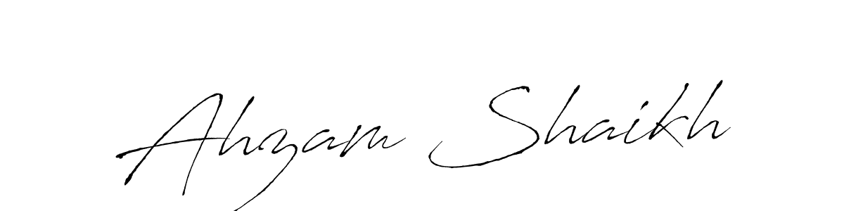 Ahzam Shaikh stylish signature style. Best Handwritten Sign (Antro_Vectra) for my name. Handwritten Signature Collection Ideas for my name Ahzam Shaikh. Ahzam Shaikh signature style 6 images and pictures png