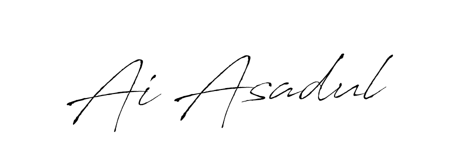 The best way (Antro_Vectra) to make a short signature is to pick only two or three words in your name. The name Ai Asadul include a total of six letters. For converting this name. Ai Asadul signature style 6 images and pictures png