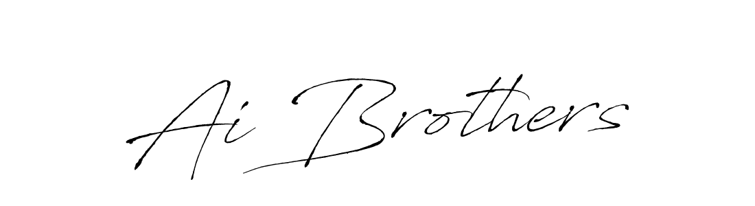 The best way (Antro_Vectra) to make a short signature is to pick only two or three words in your name. The name Ai Brothers include a total of six letters. For converting this name. Ai Brothers signature style 6 images and pictures png