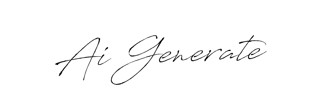 You should practise on your own different ways (Antro_Vectra) to write your name (Ai Generate) in signature. don't let someone else do it for you. Ai Generate signature style 6 images and pictures png