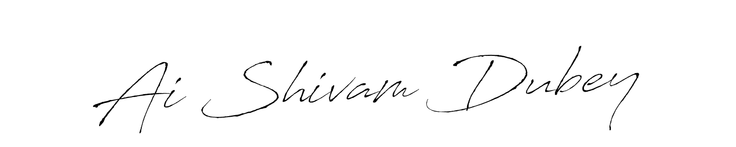 The best way (Antro_Vectra) to make a short signature is to pick only two or three words in your name. The name Ai Shivam Dubey include a total of six letters. For converting this name. Ai Shivam Dubey signature style 6 images and pictures png