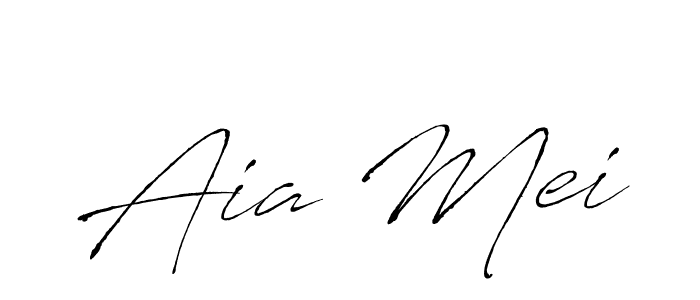 Make a beautiful signature design for name Aia Mei. With this signature (Antro_Vectra) style, you can create a handwritten signature for free. Aia Mei signature style 6 images and pictures png